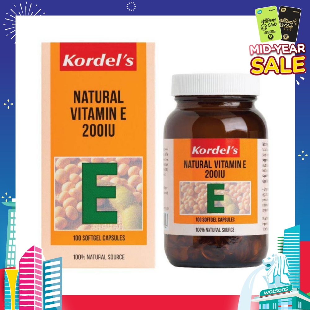 Natural Vitamin E 200 IU 100s