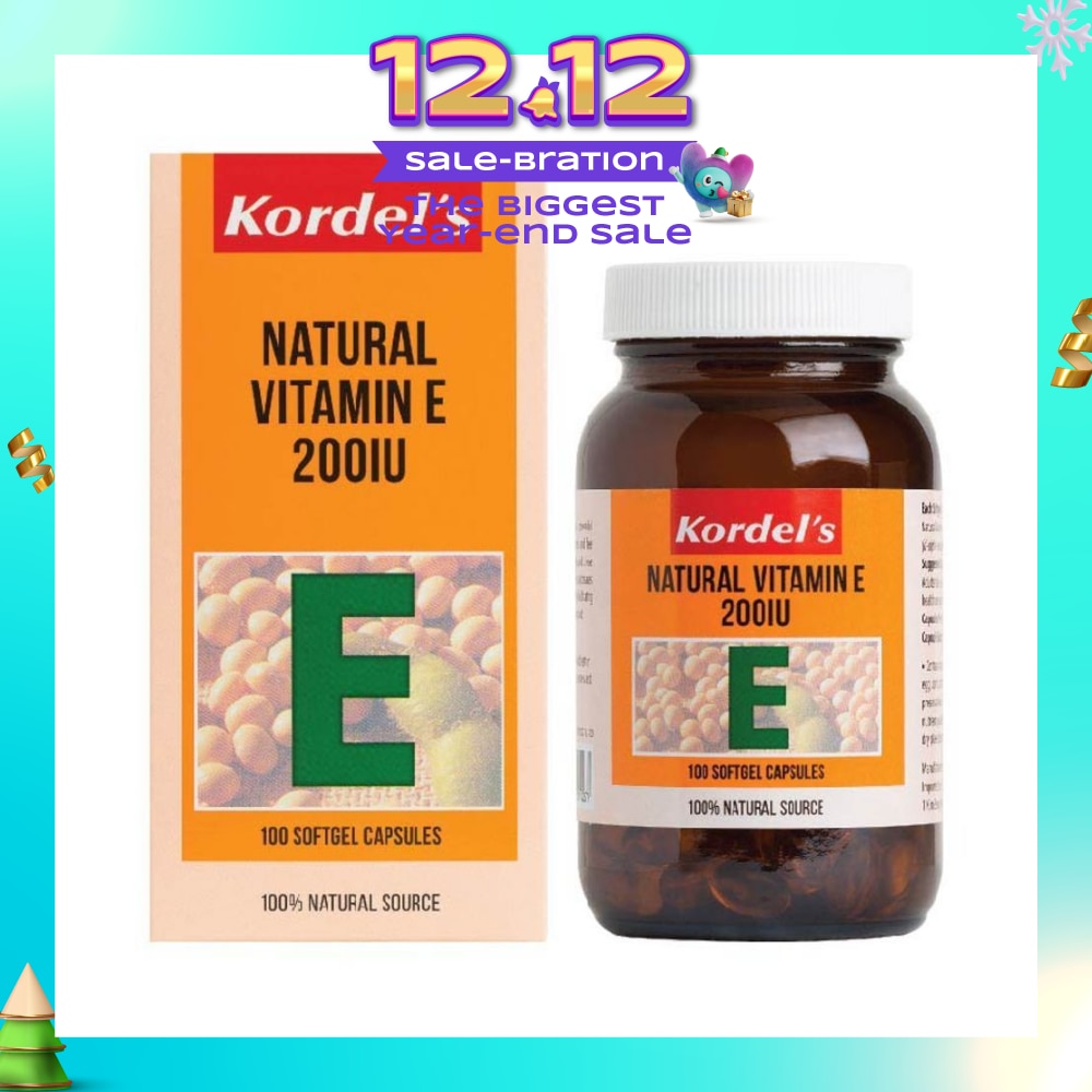 Natural Vitamin E 200 IU 100s