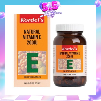 KORDEL'S - Natural Vitamin E 200 IU 100s