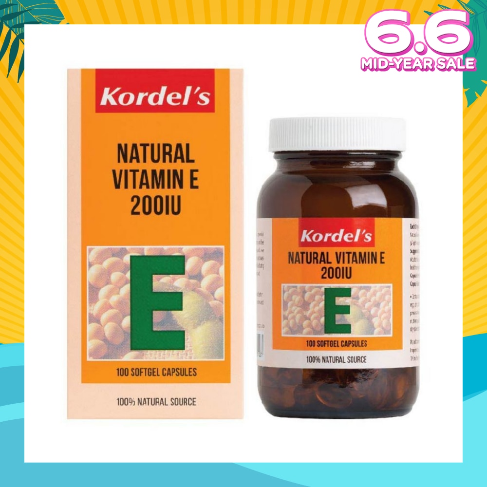 Natural Vitamin E 200 IU 100s