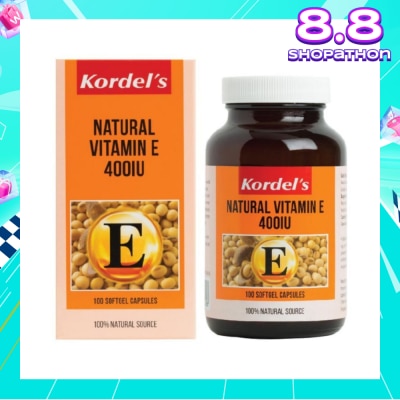 KORDEL'S Natural Vitamin E 400 IU 100s