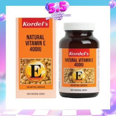 KORDEL'S - Natural Vitamin E 400 IU 100s