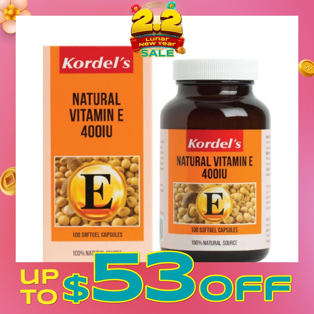 Natural Vitamin E 400 IU 100s
