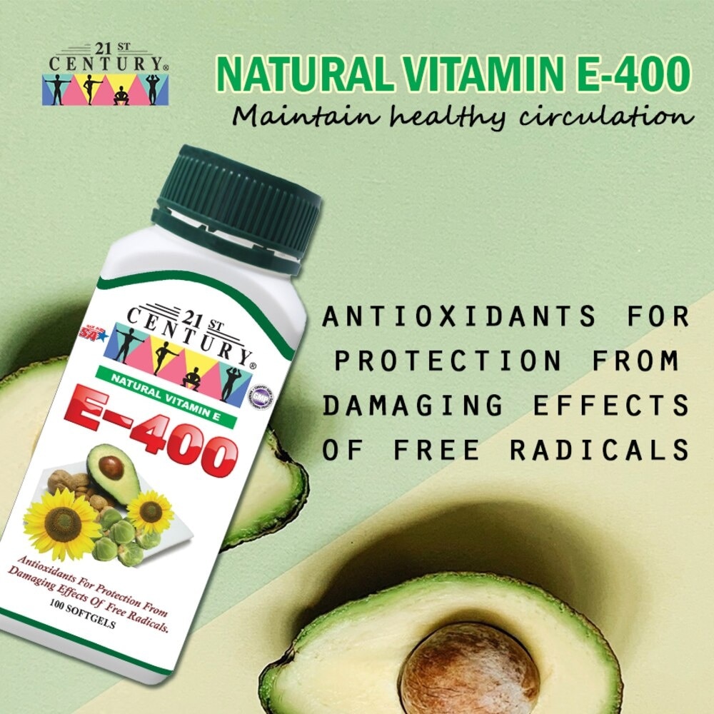 E-400 Natural Vitamin E Antioxidants For Protection Softgels (Maintain Healthy Circulation) 100s