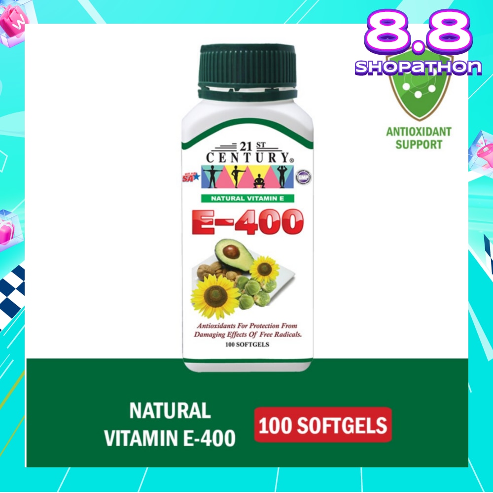 E-400 Natural Vitamin E Antioxidants For Protection Softgels (Maintain Healthy Circulation) 100s