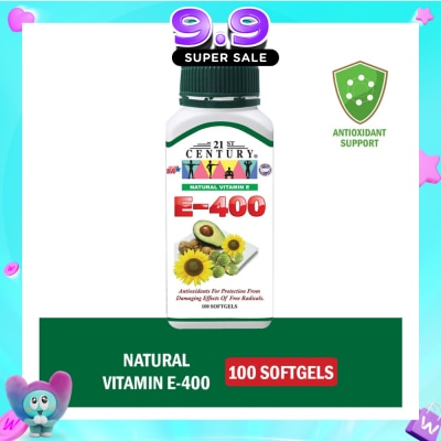 21ST CENTURY - E-400 Natural Vitamin E Antioxidants For Protection Softgels (Maintain Healthy Circulation) 100s image