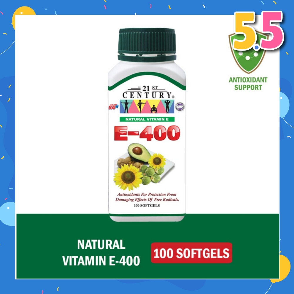 E-400 Natural Vitamin E Antioxidants For Protection Softgels (Maintain Healthy Circulation) 100s