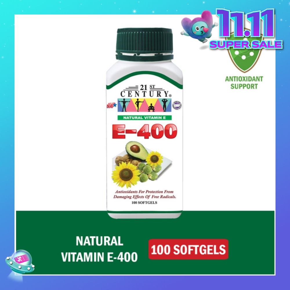 E-400 Natural Vitamin E Antioxidants For Protection Softgels (Maintain Healthy Circulation) 100s