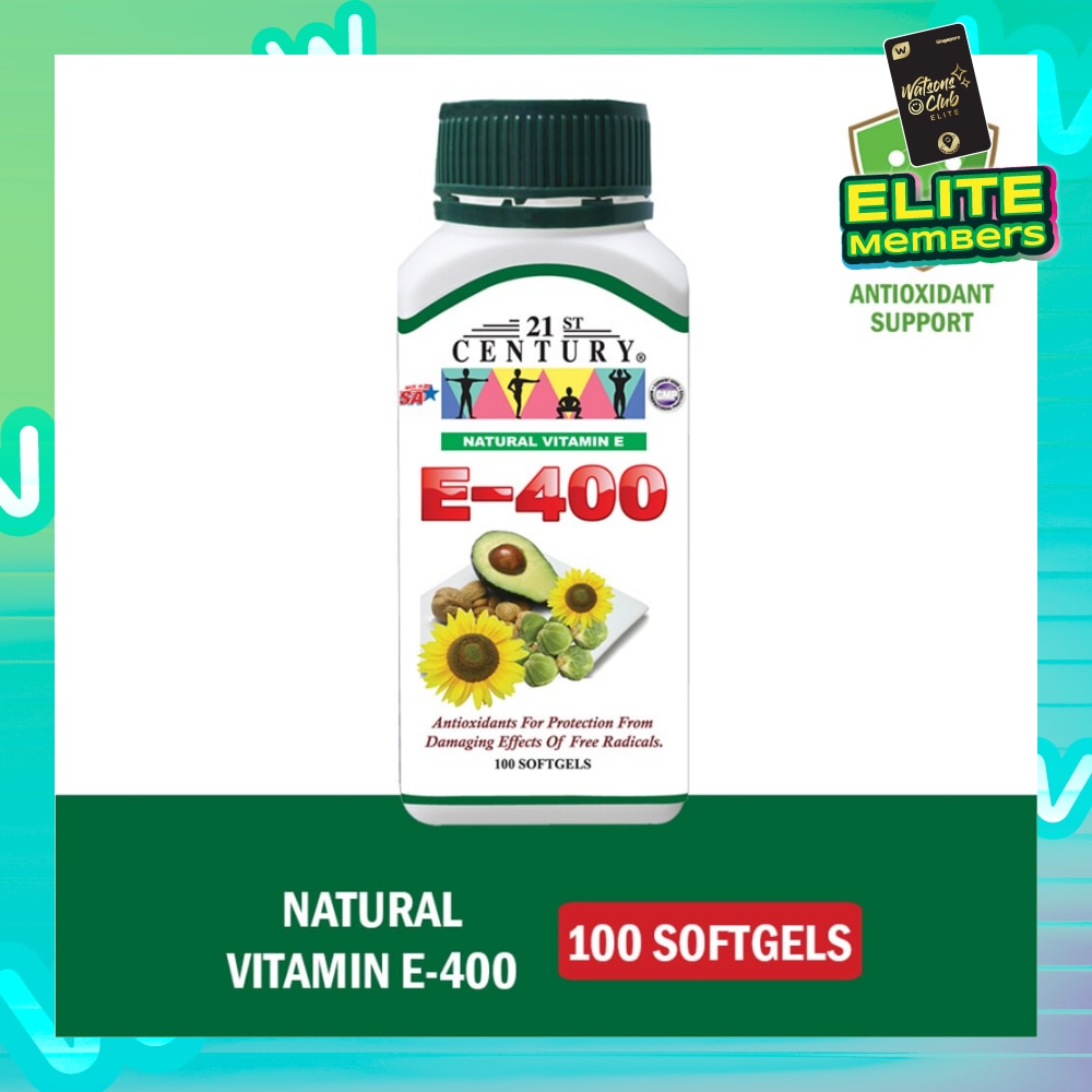 E-400 Natural Vitamin E Antioxidants For Protection Softgels (Maintain Healthy Circulation) 100s