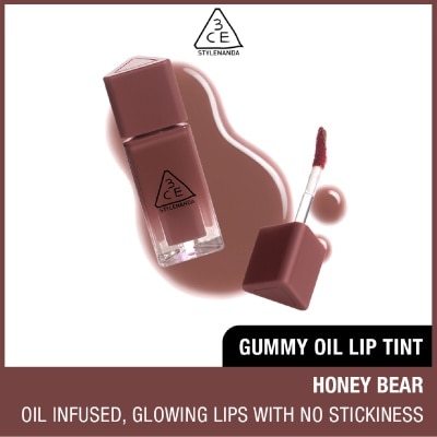 3CE - Gummy Oil Lip Tint #11 Honey Bear 1s