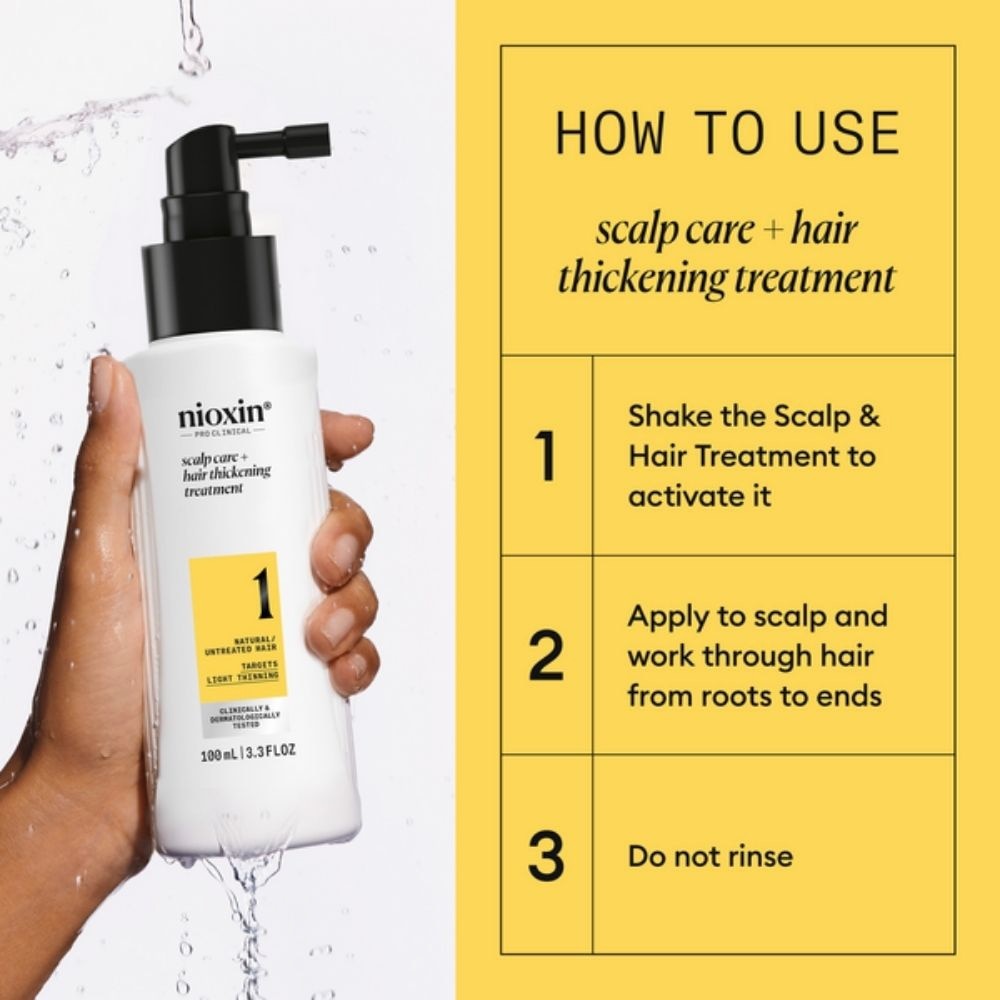 System 1 Scalp Care + Hair Thickening Leave-In Treatment 100ml