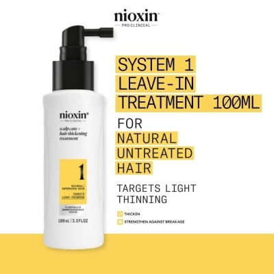 NIOXIN - System 1 Scalp Care + Hair Thickening Leave-In Treatment 100ml