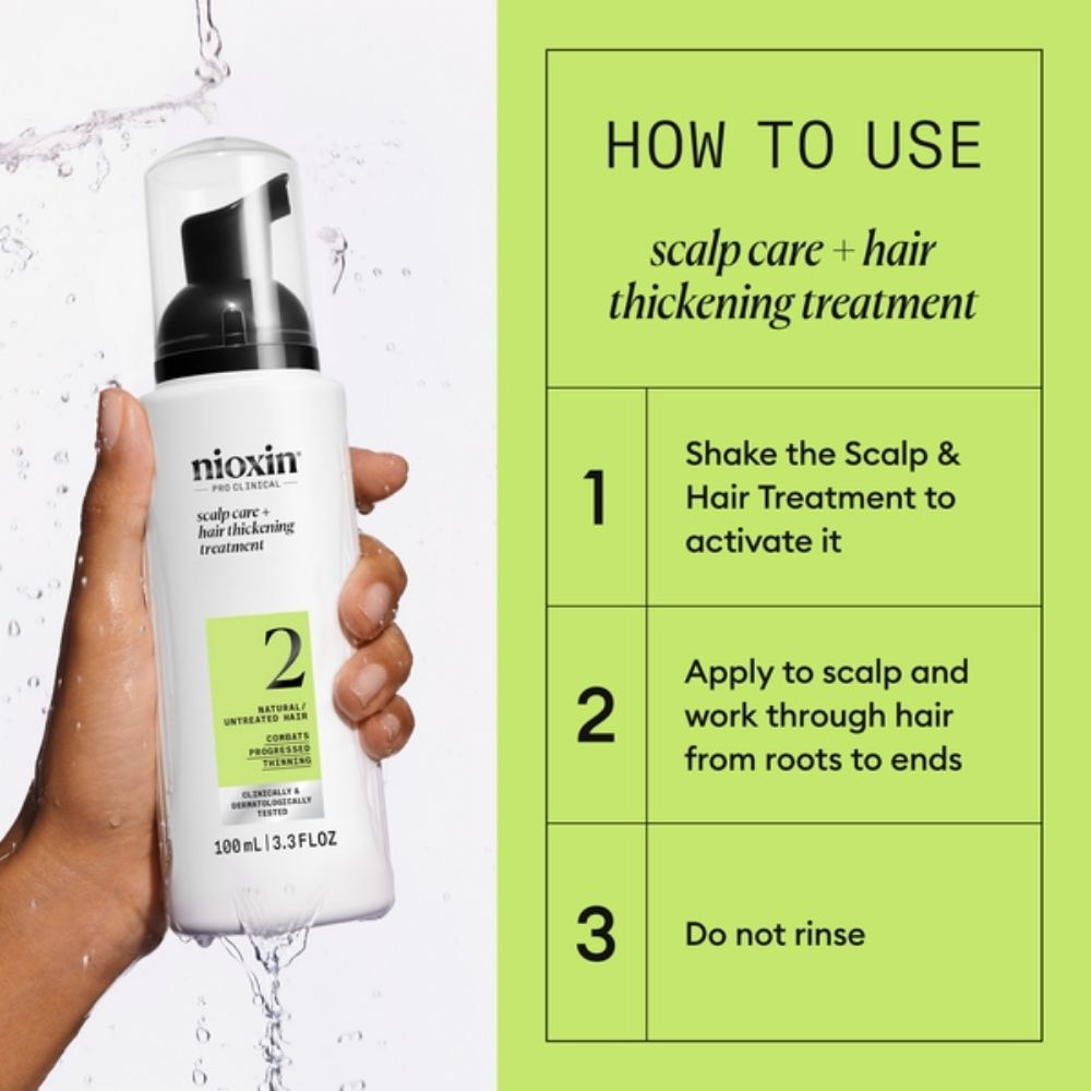 System 2 Scalp Care + Hair Thickening Leave-In Treatment 100ml