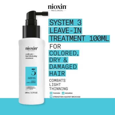 NIOXIN - System 3 Scalp Care + Hair Thickening Leave-In Treatment 100ml