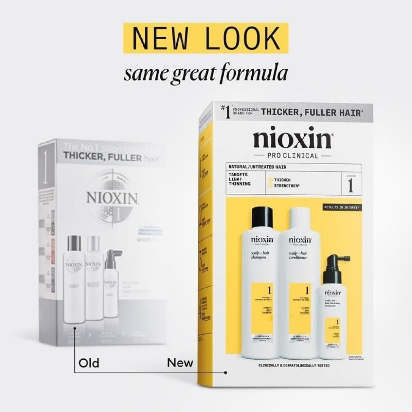 System 1 Scalp + Hair Kit consists Shampoo 150ml + Conditioner 150ml + Treatment 50ml