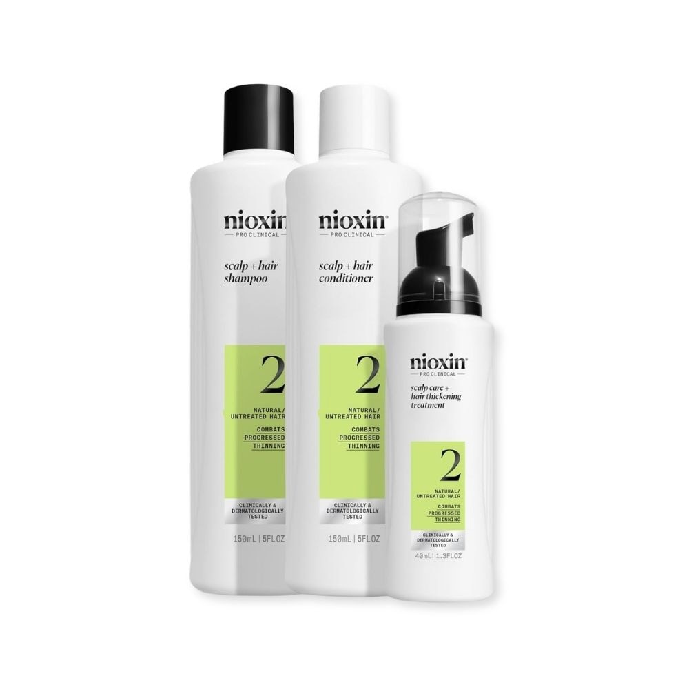System 2 Scalp + Hair Kit consists Shampoo 150ml + Conditioner 150ml + Treatment 40ml
