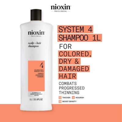 NIOXIN - System 4 Scalp + Hair Shampoo 1L