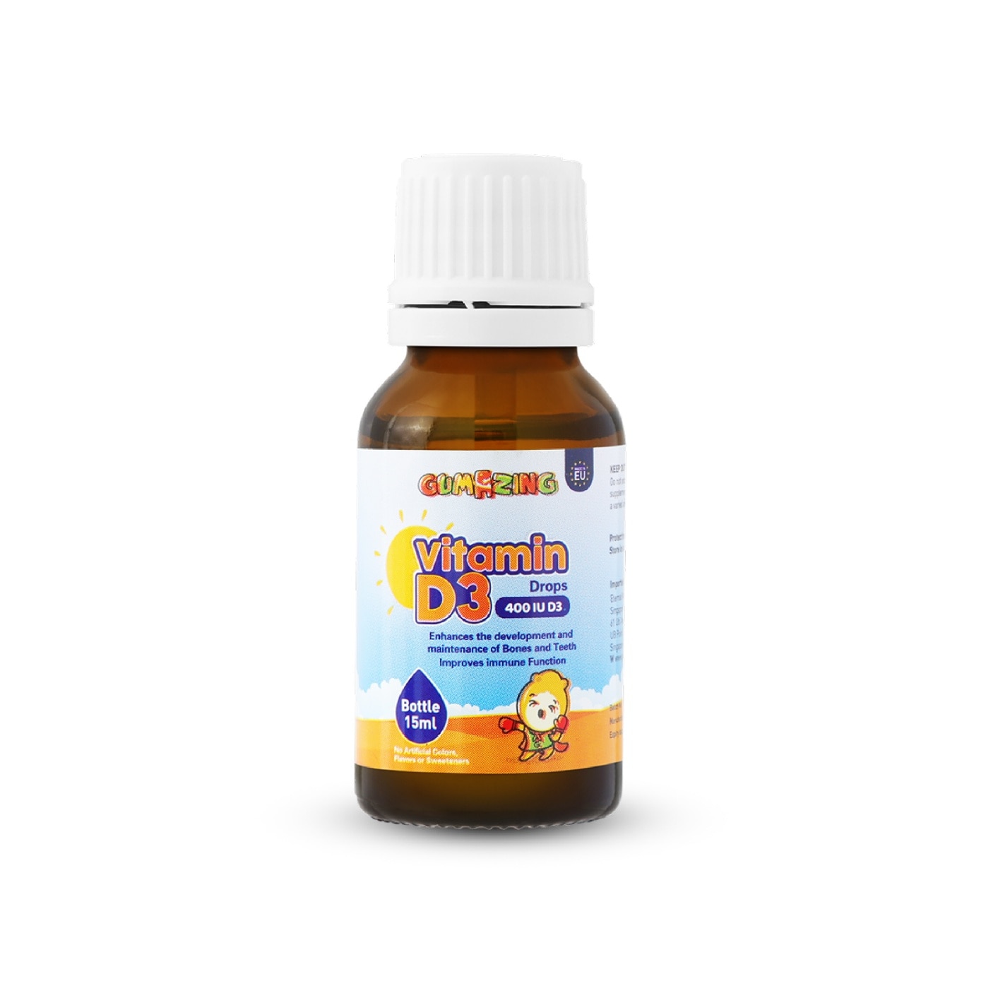 Kids Vitamin D3 Liquid Drops 30 Day Supply 15ml