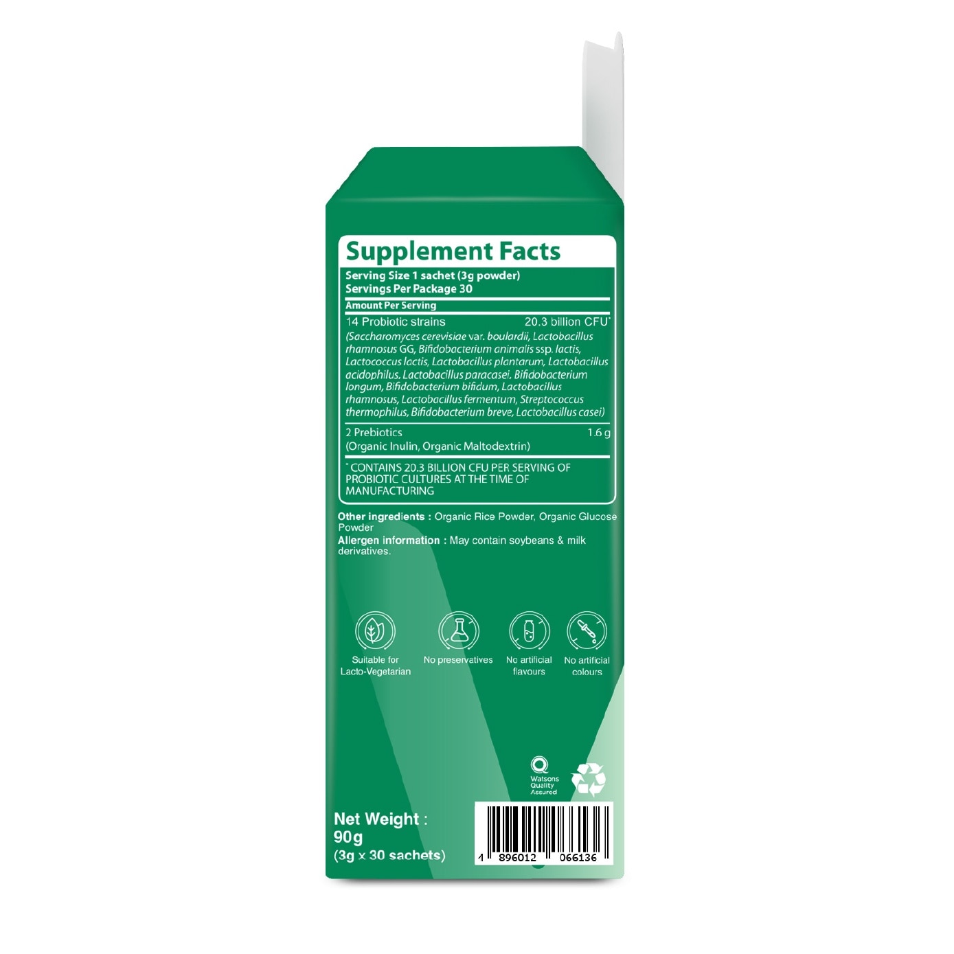Advanced Probiotics + Prebiotics Sachet 3g x 30s image