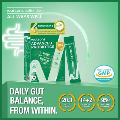 WATSONS Advanced Probiotics + Prebiotics Sachet 3g x 30s image