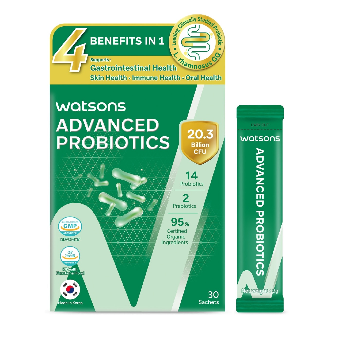 Advanced Probiotics + Prebiotics Sachet 3g x 30s image