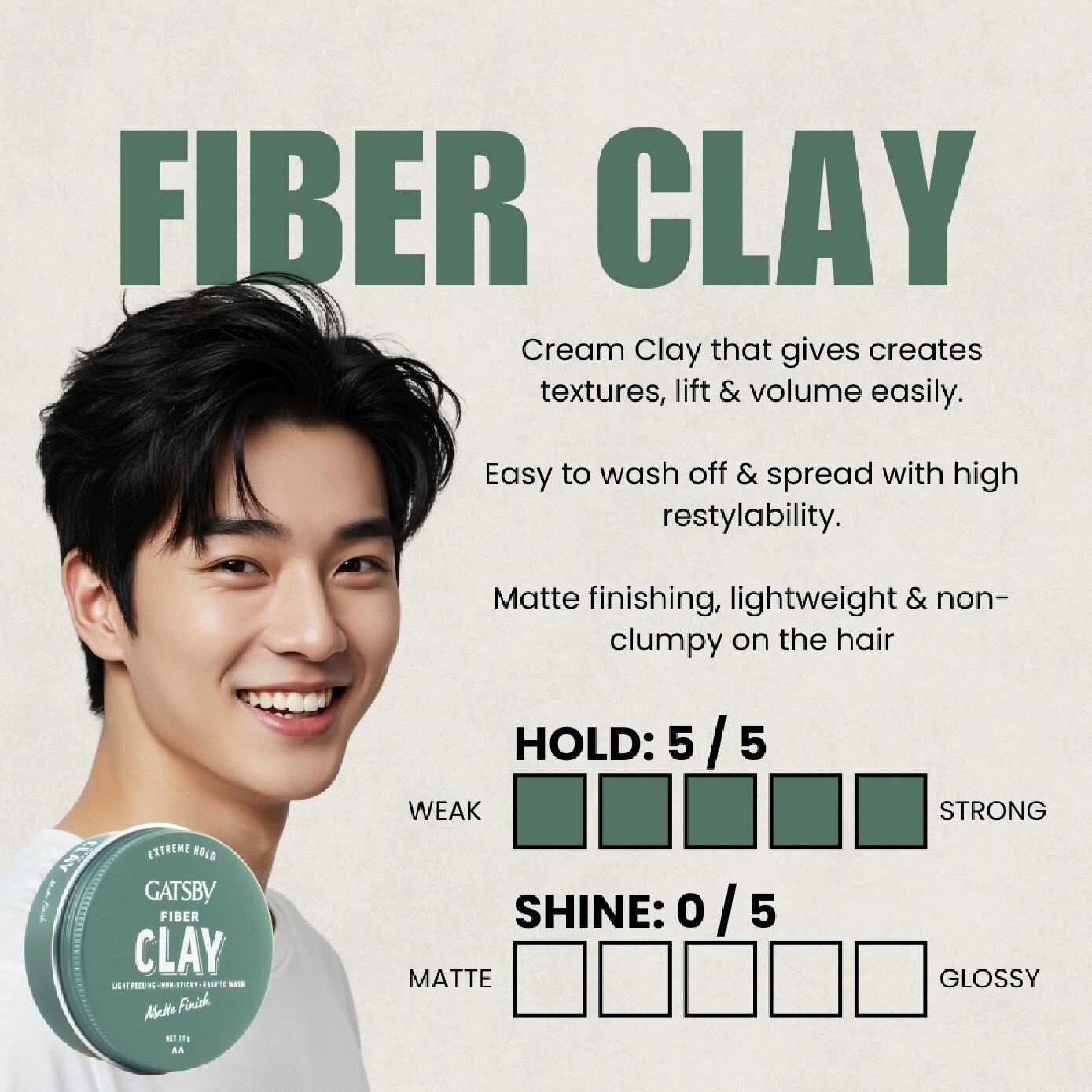 Fiber Clay with Matte Finish 33g