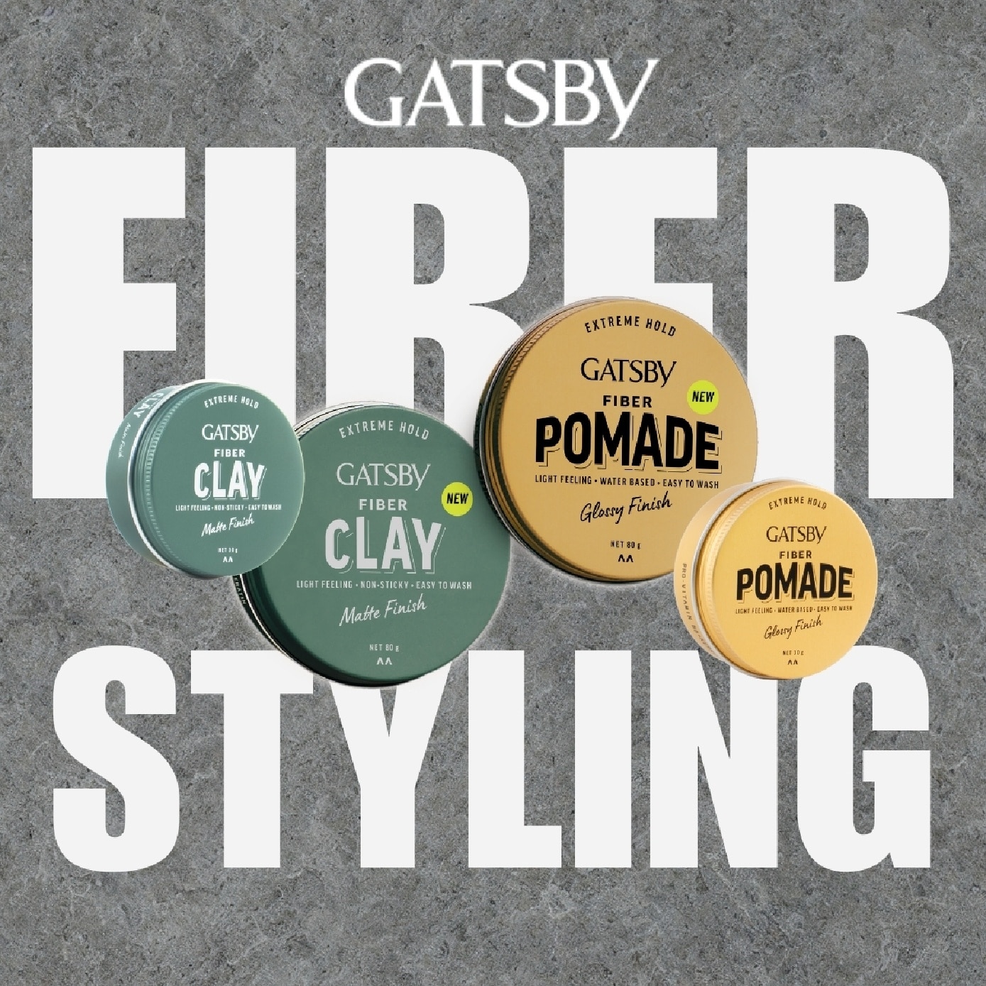 Fiber Pomade with Glossy Finish 33g