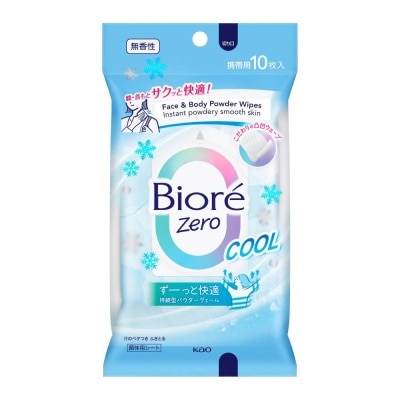 BIORE - Zero Face & Body Powder Cool Wipes 10s image