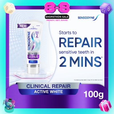SENSODYNE - Clinical Repair Active White Toothpaste 100g