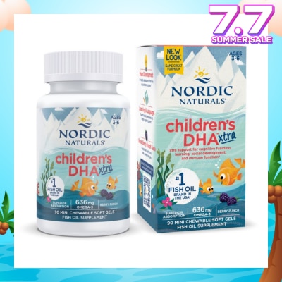 NORDIC NATURALS Children's DHA Xtra Mini Soft Gels 90s (Expiry: Oct`2025)