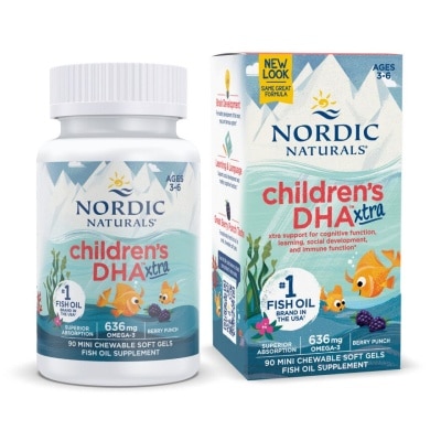 NORDIC NATURALS Children's DHA Xtra Mini Soft Gels 90s (Expiry: Oct`2025)