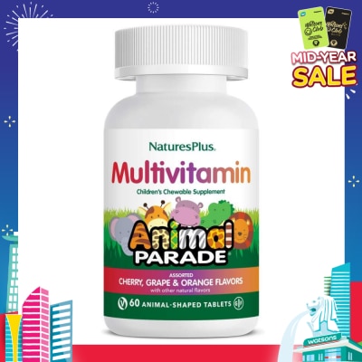 NATURE'S PLUS Children's Multi-Vitamin and Mineral Chewable 60's