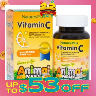 NATURE'S PLUS Children's Vitamin C Chewable 60's