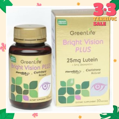 GREENLIFE Bright Vision Plus Dietary Supplement Softgel (Support Healthy Eye Function) 30s