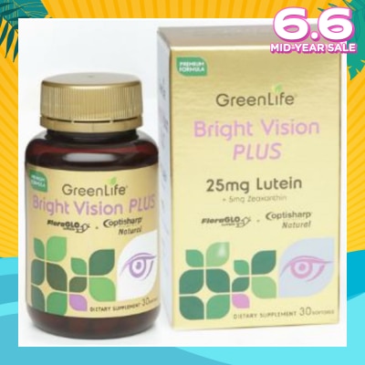 GREENLIFE Bright Vision Plus Dietary Supplement Softgel (Support Healthy Eye Function) 30s