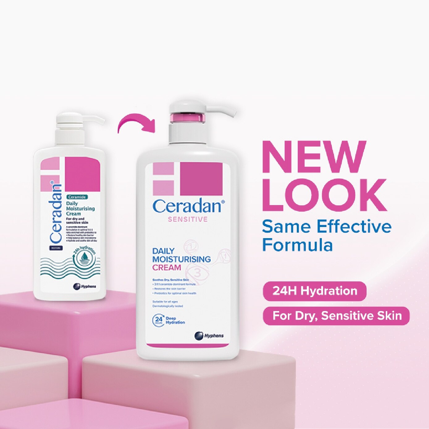 CERADAN Daily Moisturising Cream for Sensitive Skin 280g | Derma