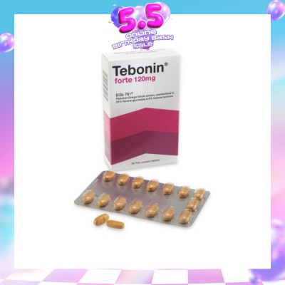 TEBONIN - Forte 120mg Film Coated Tablets 30s