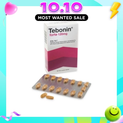 TEBONIN Forte 120mg Film Coated Tablets 30s image