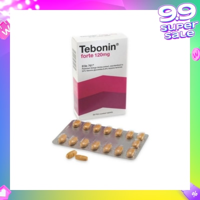 TEBONIN Forte 120mg Film Coated Tablets 30s