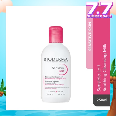 BIODERMA Sensibio Lait Soothing Cleansing Milk (Facial Non-Rinse Cleanser for Sensitive Skin)  250ml