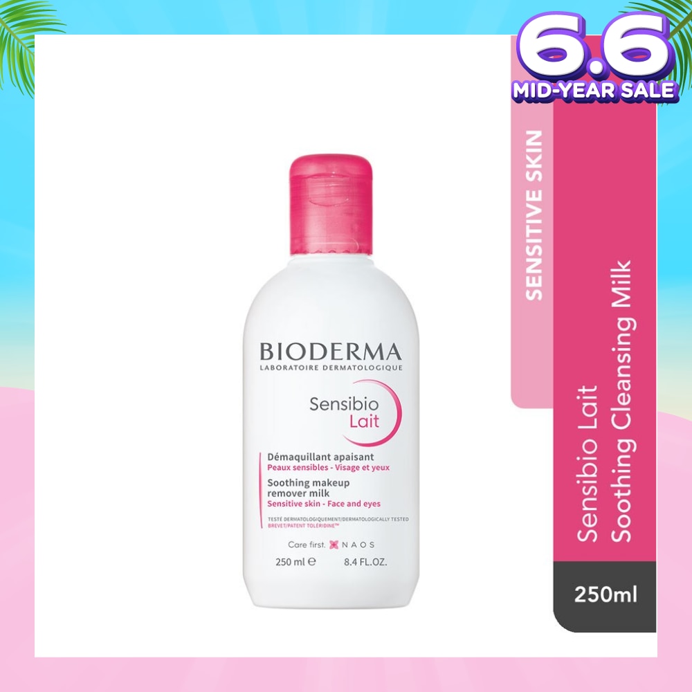Sensibio Lait Soothing Cleansing Milk (Facial Non-Rinse Cleanser for Sensitive Skin)  250ml