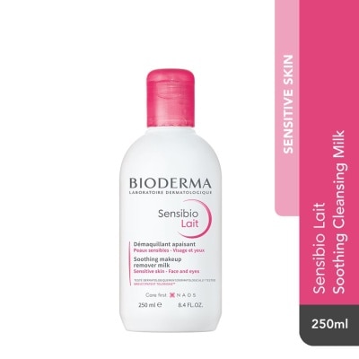 BIODERMA Sensibio Lait Soothing Cleansing Milk (Facial Non-Rinse Cleanser for Sensitive Skin)  250ml