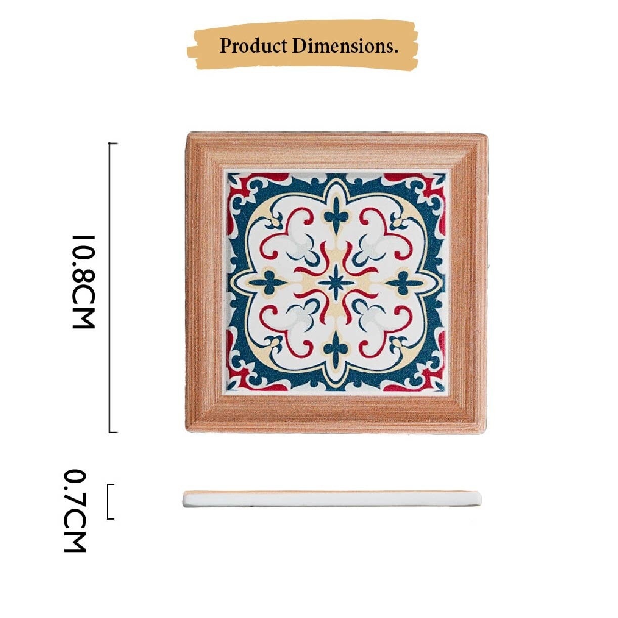 Peranakan Cup Coaster PC61040I - I (Set of 2) 1s