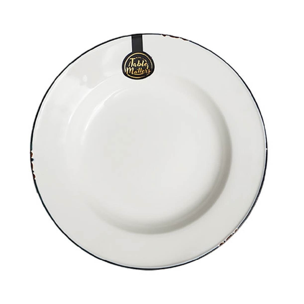 Enamel Blue 8.5 inch Soup Plate EB41085 (Lead And Cadmium Free + Microwave + Oven + Dishwasher Safe) 0.46kg