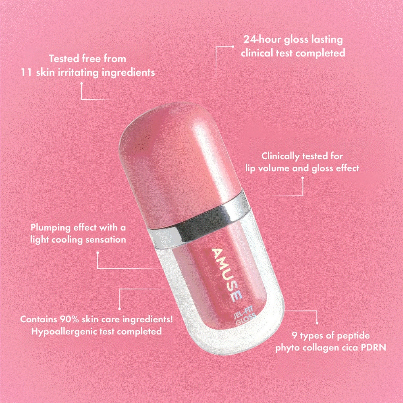 Jel-Fit Lip Gloss #01 Oat Vanilla 3.8g