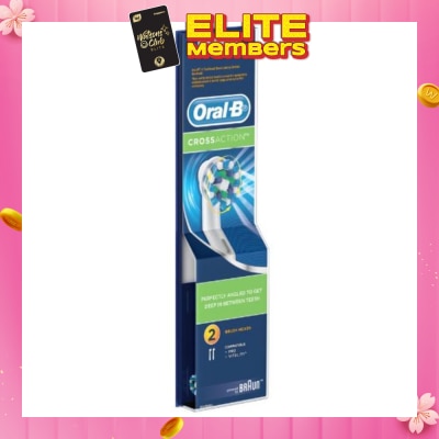 ORAL-B Power Brush Set CrossAction Refill 2 Count