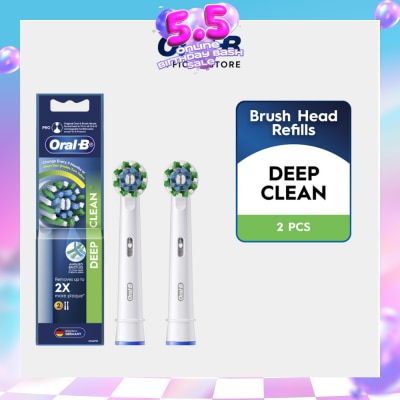 ORAL-B - Deep Clean Electric Toothbrush Replacement Head 2s
