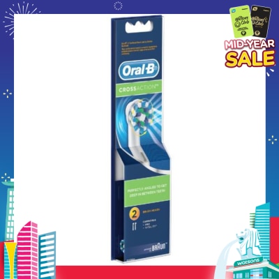 ORAL-B Power Brush Set CrossAction Refill 2 Count