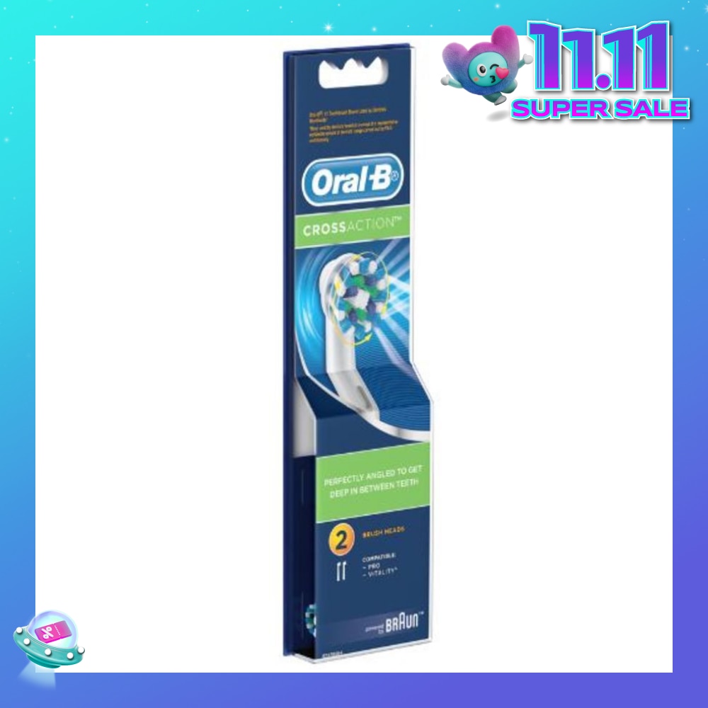 Power Brush Set CrossAction Refill 2 Count