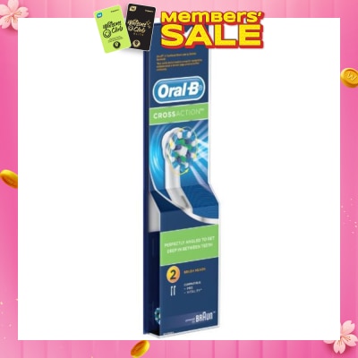 ORAL-B Power Brush Set CrossAction Refill 2 Count